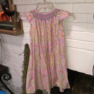 Little girl 4t smocked dress